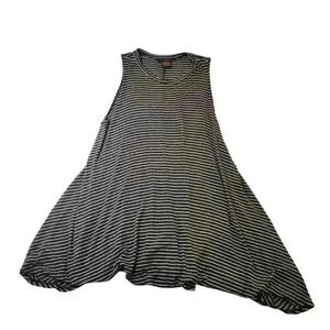 See You Monday Tunic Dress Handkerchief Sides Sleeveless Minimalist Sz S *Read*